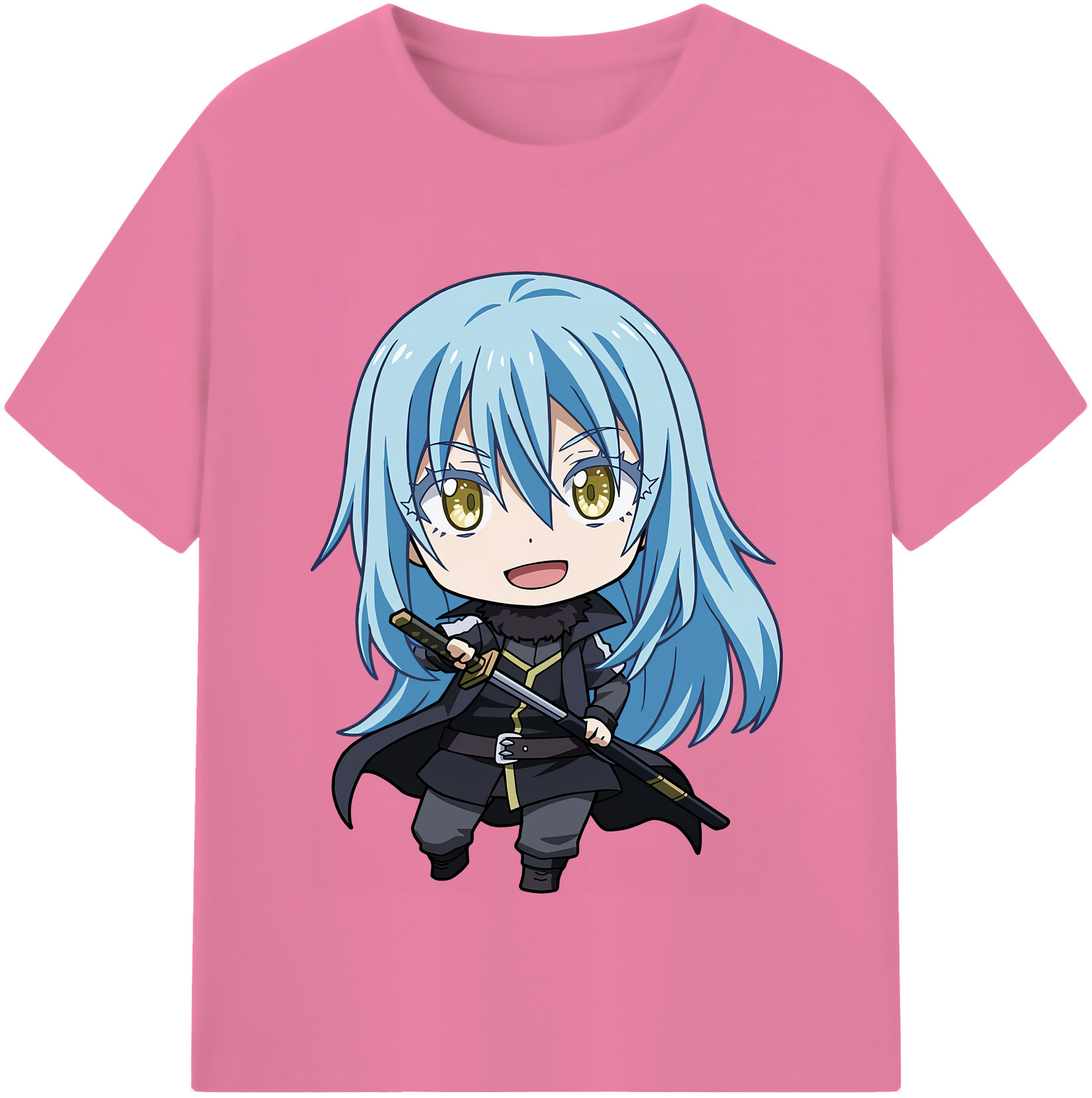 （画像用） 転スラ Regarding Reincarnated to Slime 綿100％半袖Tシャツ（フロントプリント）